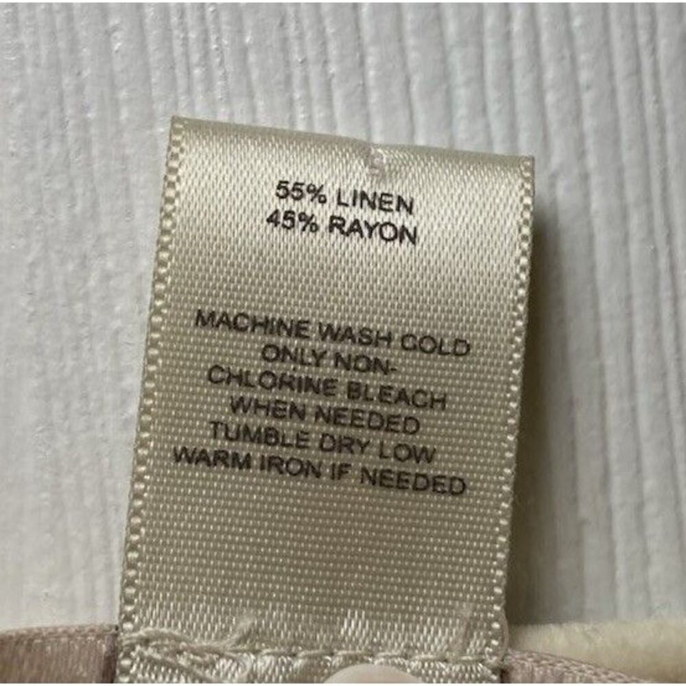 LOFT Blue White Yellow Striped Sheath Dress Sleeveless Linen Rayon Size 12 - Picture 6 of 6